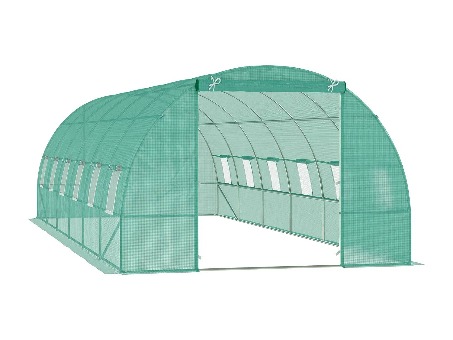 Invernadero de jardín verde 800x300x200 cm Outsunny