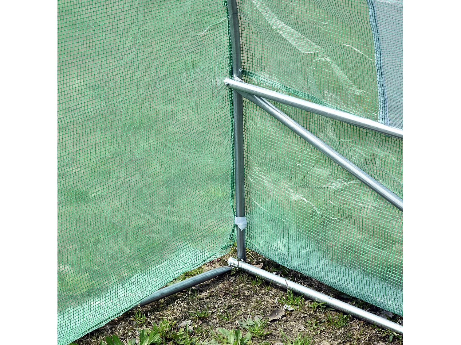 Invernadero verde oscuro 590x300x200 cm Outsunny