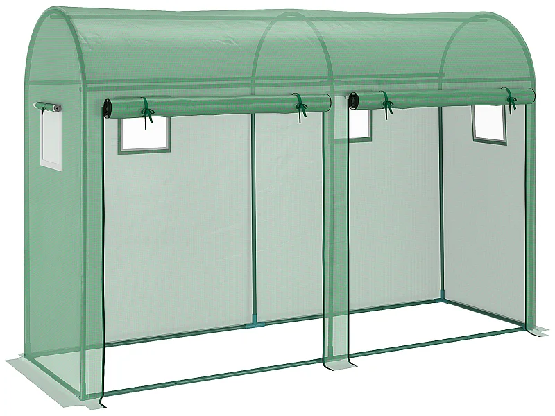 Invernadero verde 300x100x200 cm Outsunny