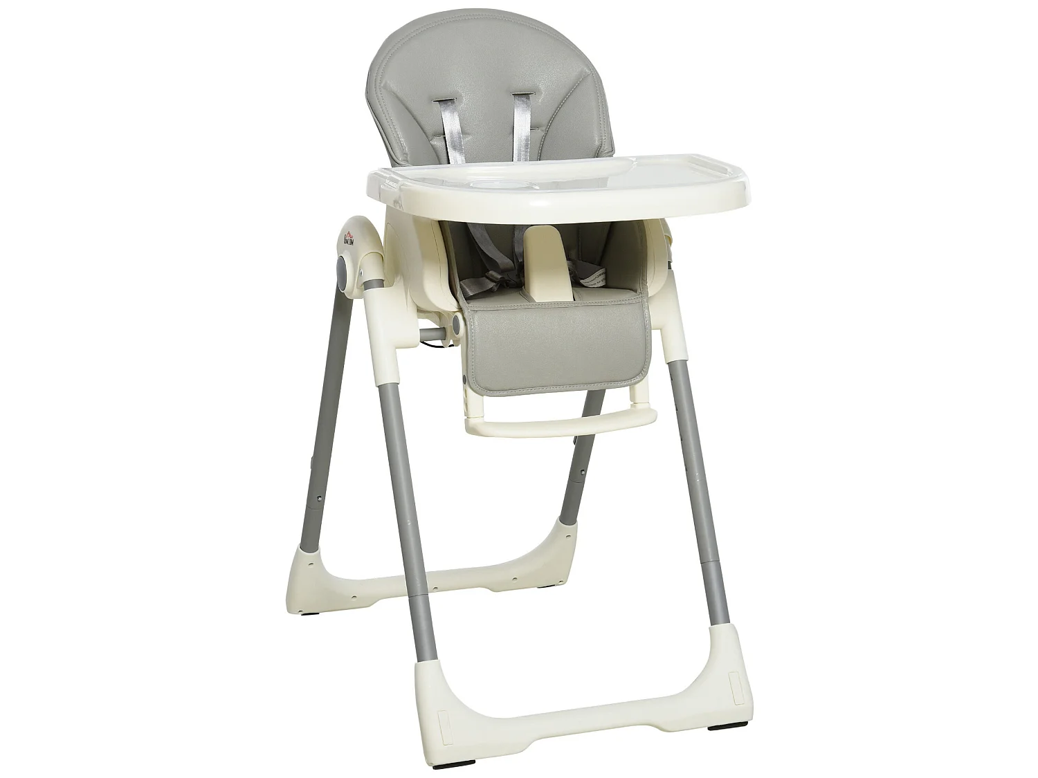 Trona para bebé gris 55 x 80 x 104 cm HOMCOM