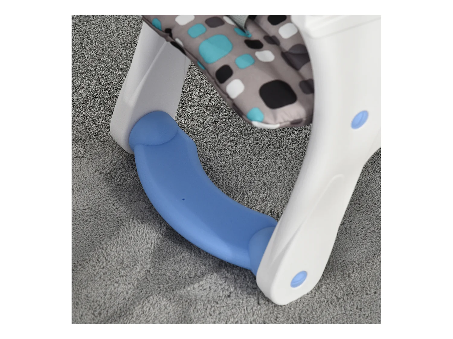 Silla elevada para bebé azul 57x59x105 cm HOMCOM