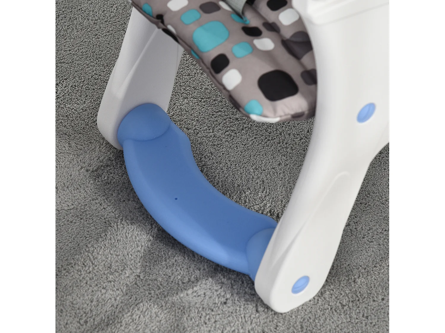 Silla elevada para bebé azul 57x59x105 cm HOMCOM