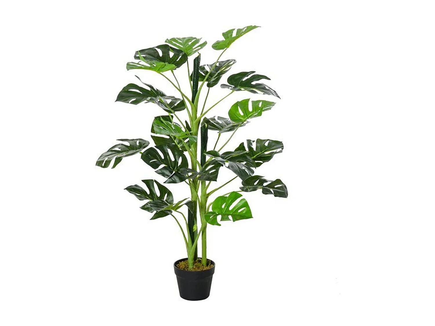 Planta monstera artificial verde 16x16x100 cm Outsunny