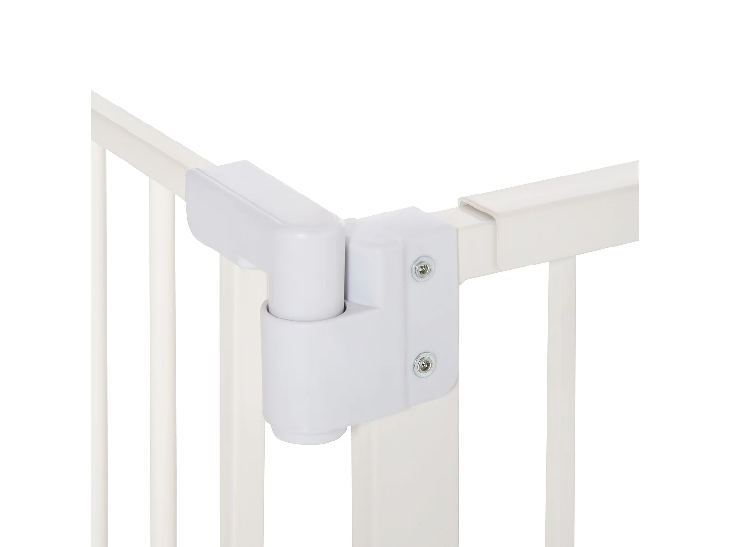 Barrera de seguridad para mascotas blanco 97.5x4x76.2 cm PawHut