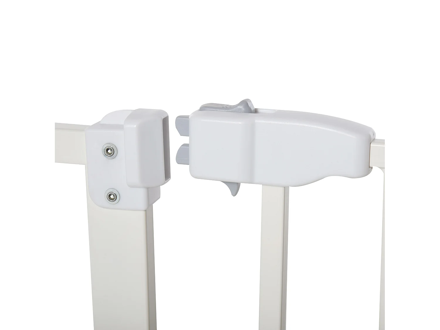 Barrera de seguridad para mascotas blanco 97.5x4x76.2 cm PawHut