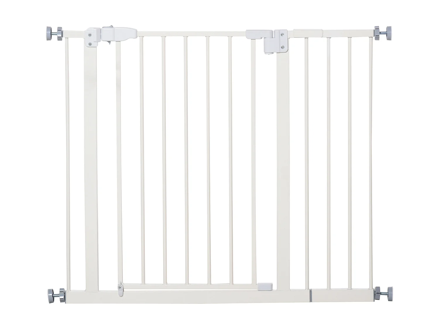 Barrera de seguridad para mascotas blanco 97.5x4x76.2 cm PawHut