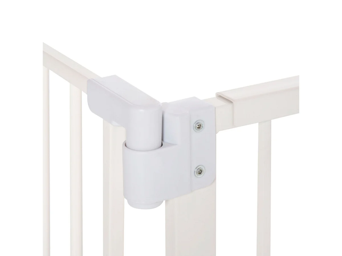 Barrera de seguridad para mascotas blanco 97.5x4x76.2 cm PawHut