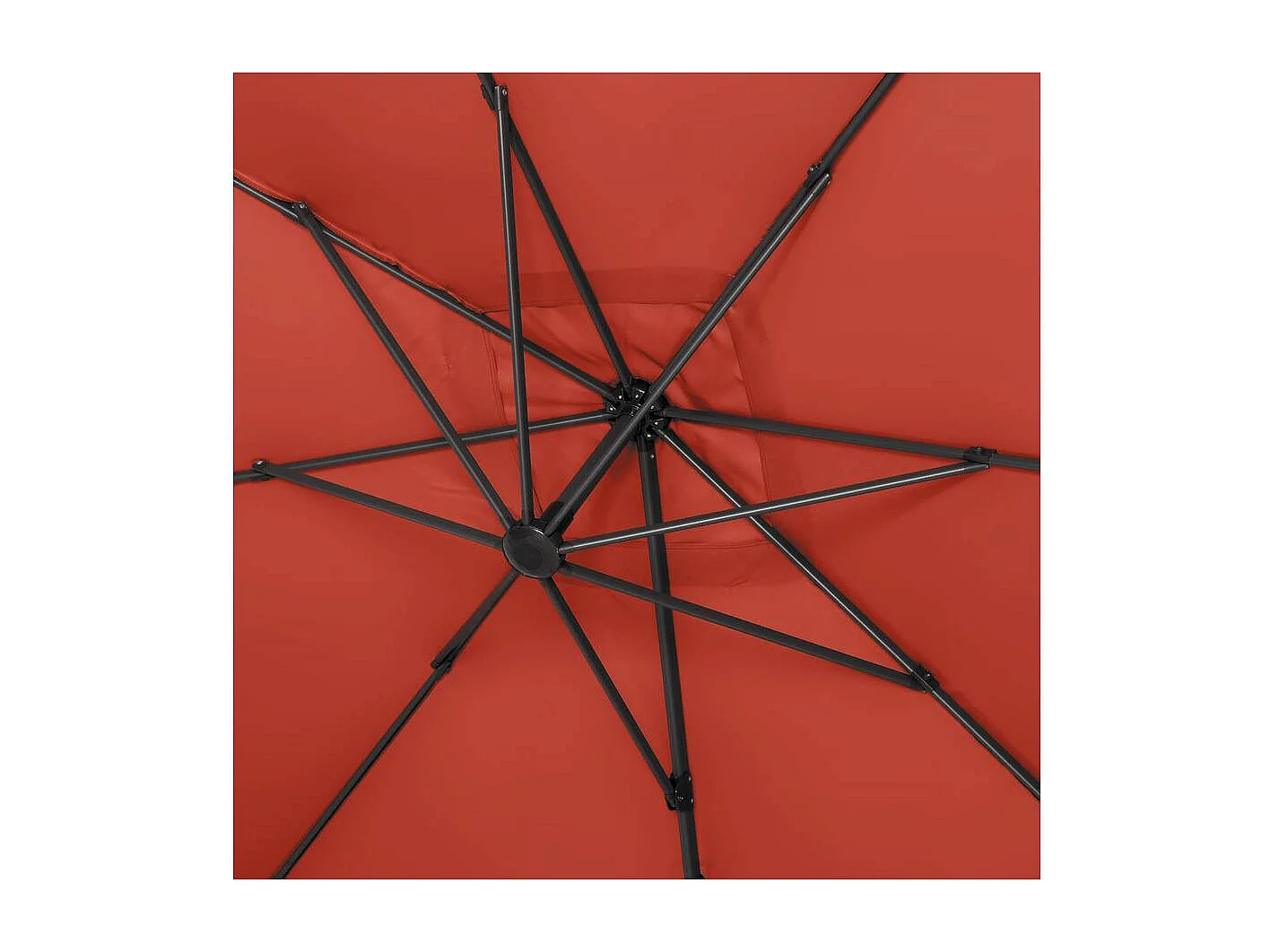 Parasol déporté "Sun 4" - 3 x 4 m - Rouge