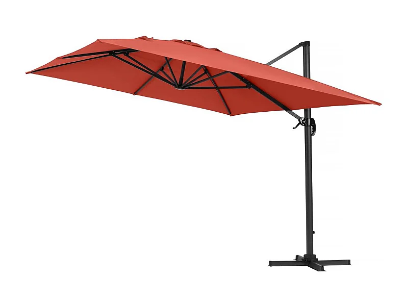 Parasol déporté "Sun 4" - 3 x 4 m - Rouge