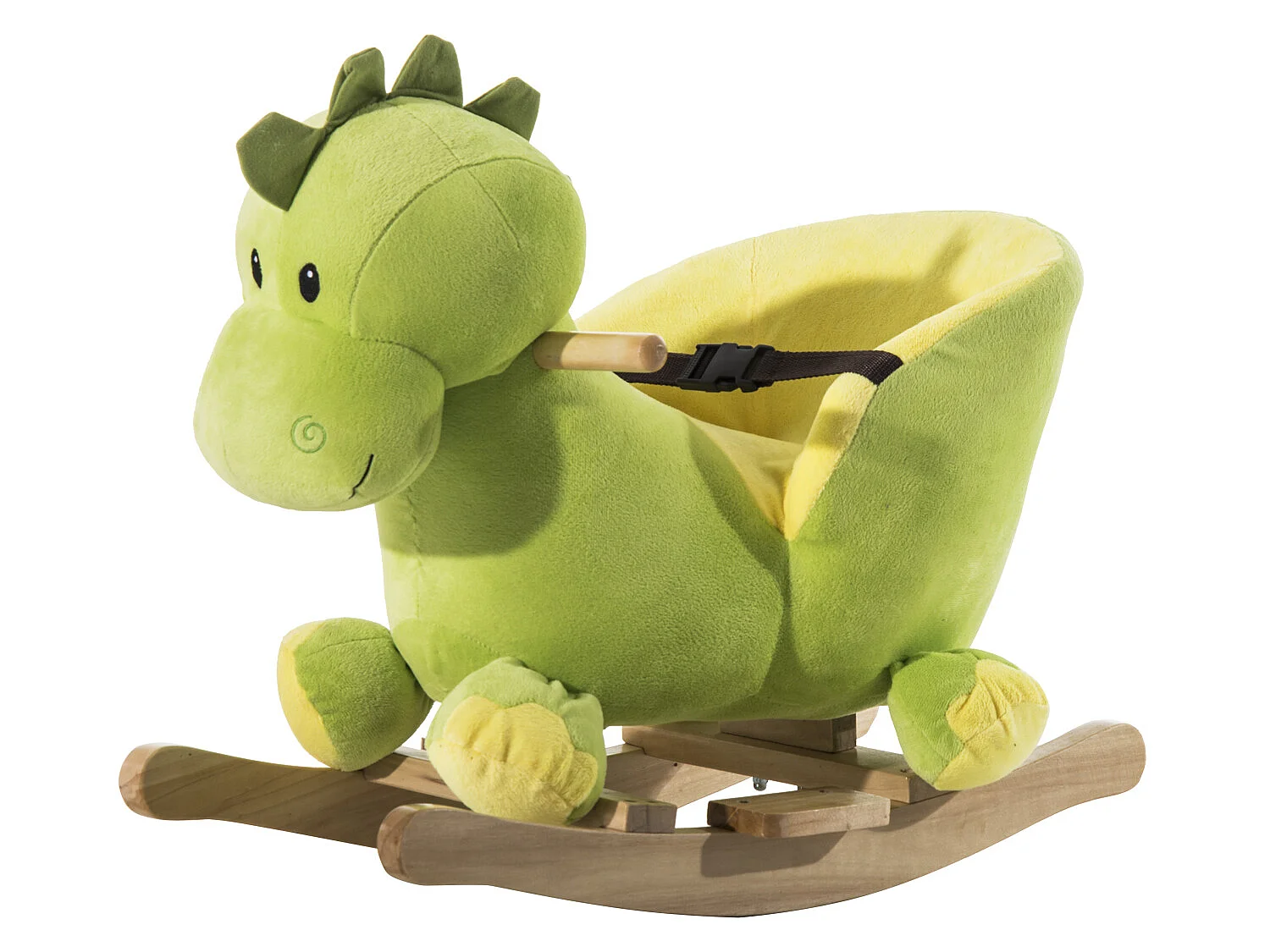 Caballito balancín verde 60x33x45cm HOMCOM