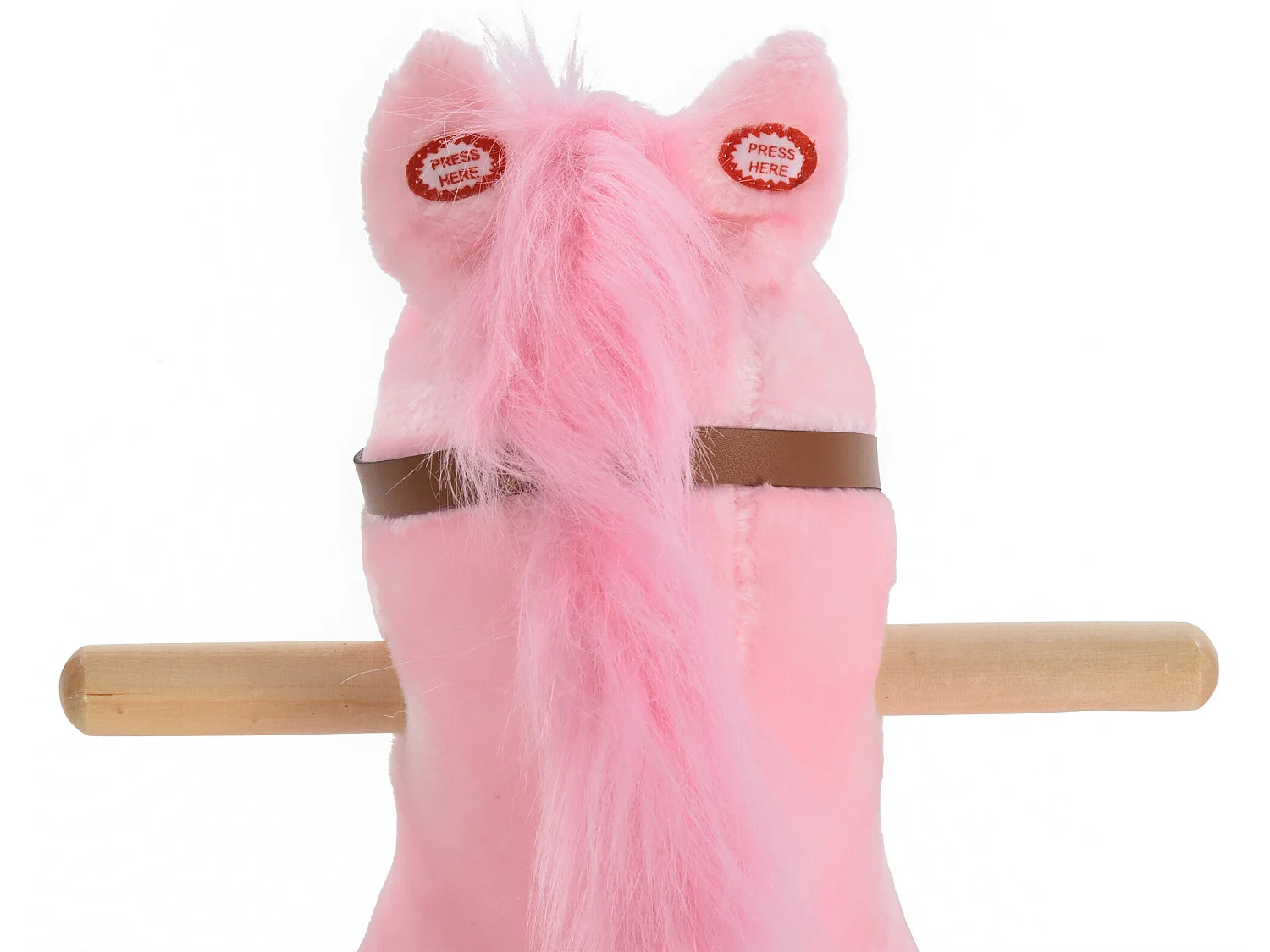 Caballo balancín para niños rosa 65x32.5x61 cm HOMCOM