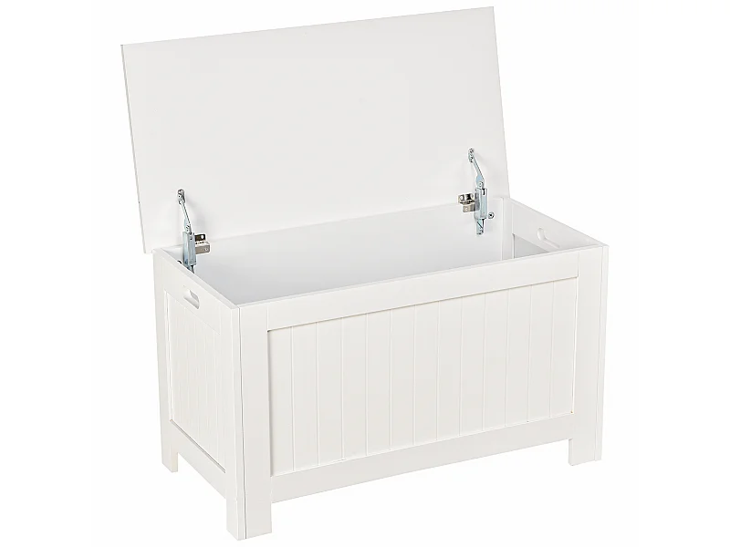 Otomana de almacenaje blanco 81x40x46cm HOMCOM