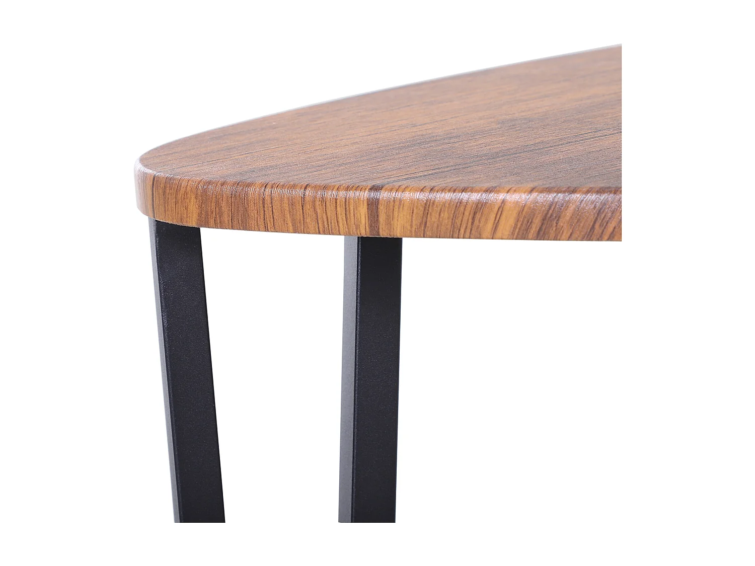 Mesitas de café nogal, negro 56x54.2x45.4cm HOMCOM