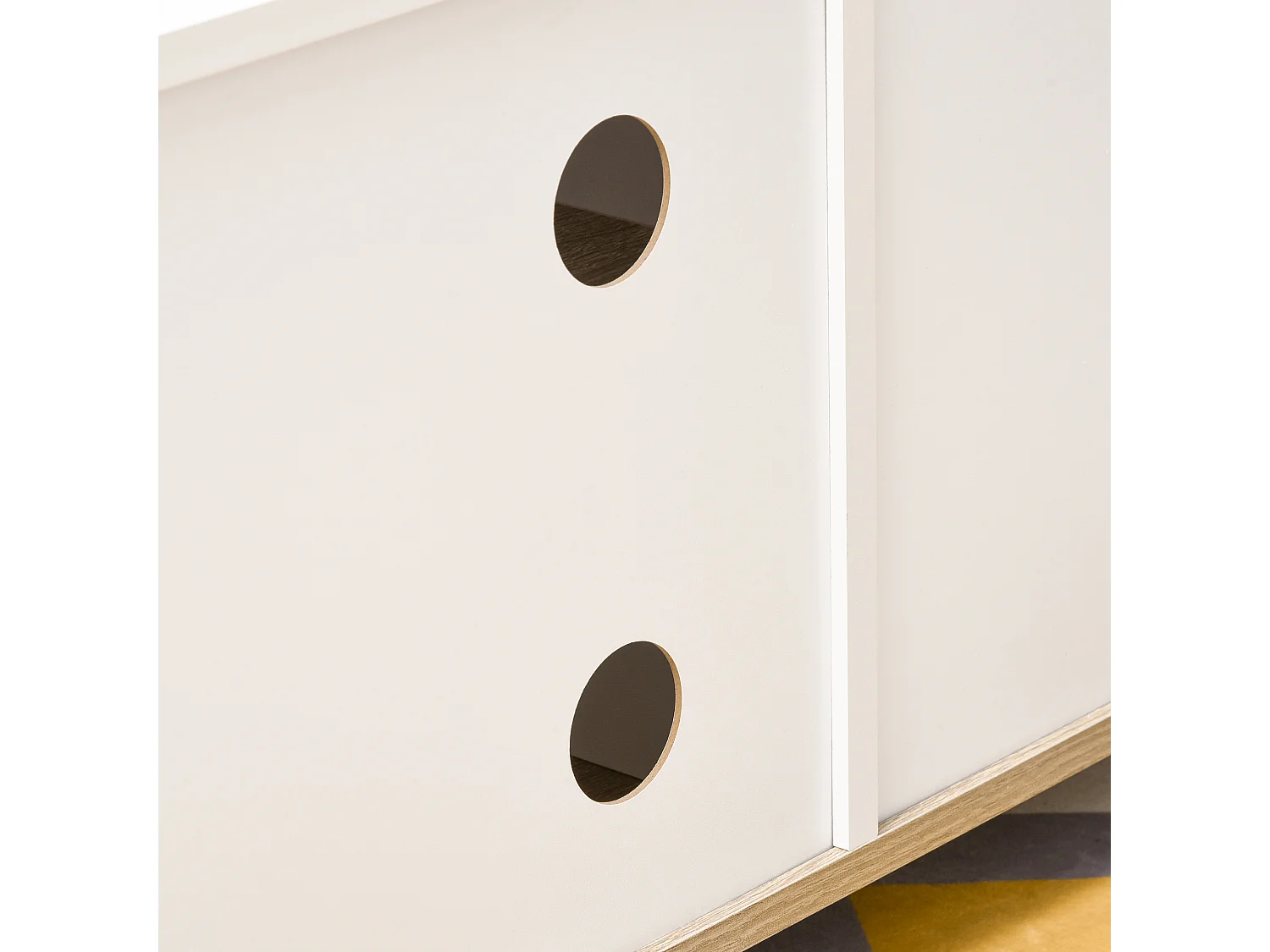 Mesa de tv blanco 80x45x39.5 cm HOMCOM