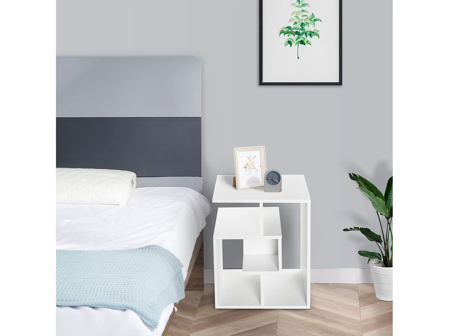 Mesilla de centro blanco 45x40x55cm HOMCOM