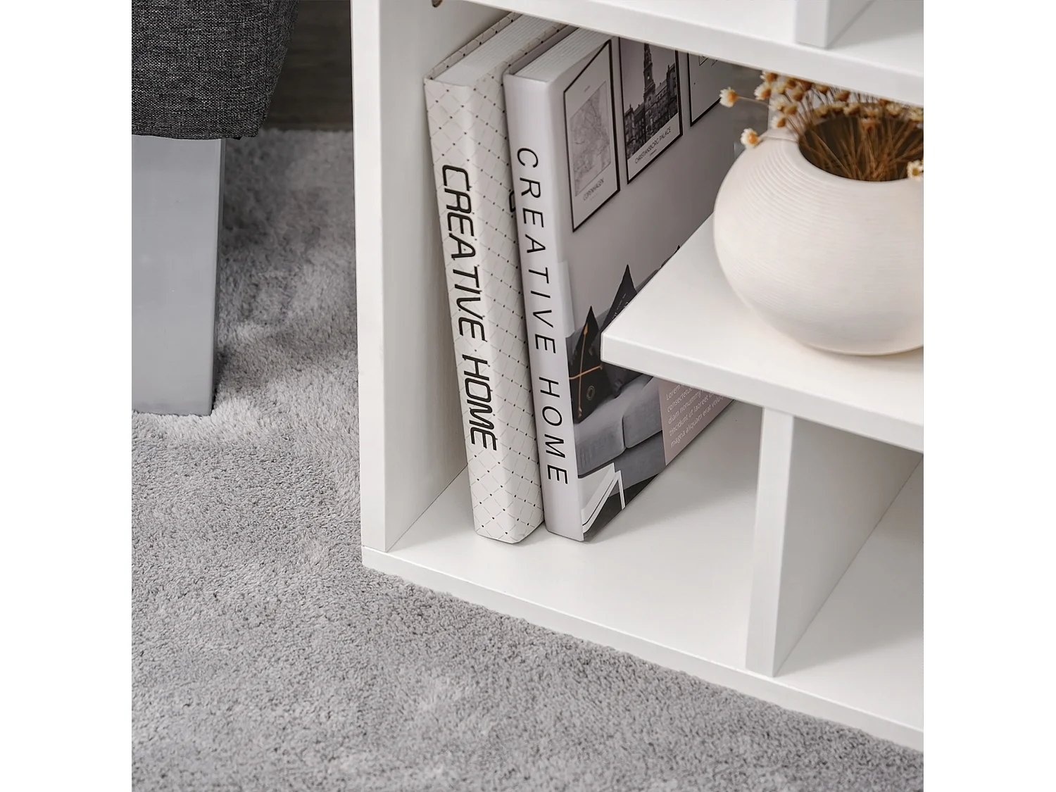 Mesilla de centro blanco 45x40x55cm HOMCOM