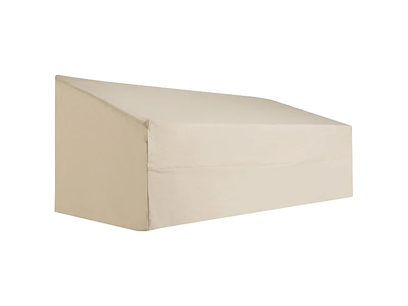 Funda protectora de banco beige 218x111x101 cm Outsunny