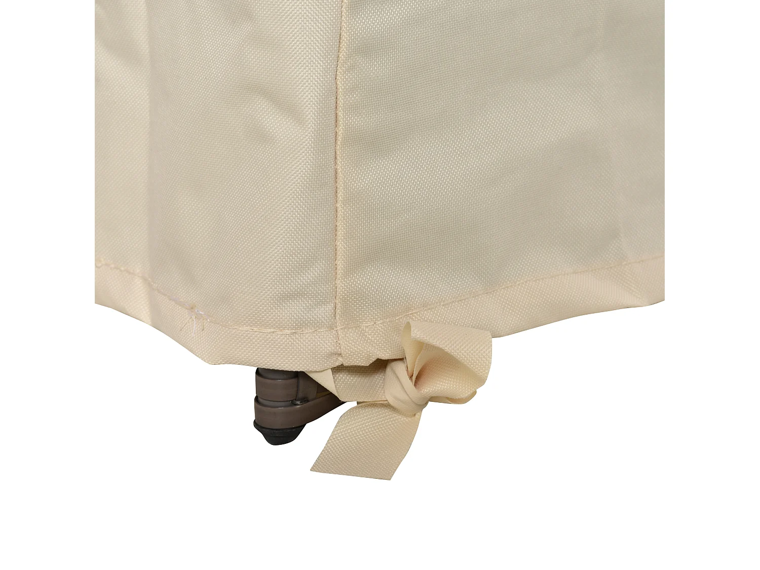 Funda protectora de banco beige 218x111x101 cm Outsunny