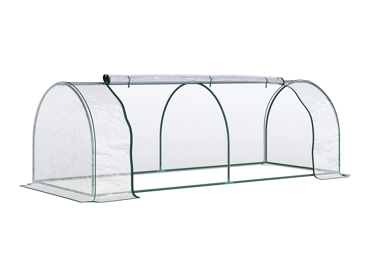Invernadero caseta transparente 250x100x80 cm Outsunny