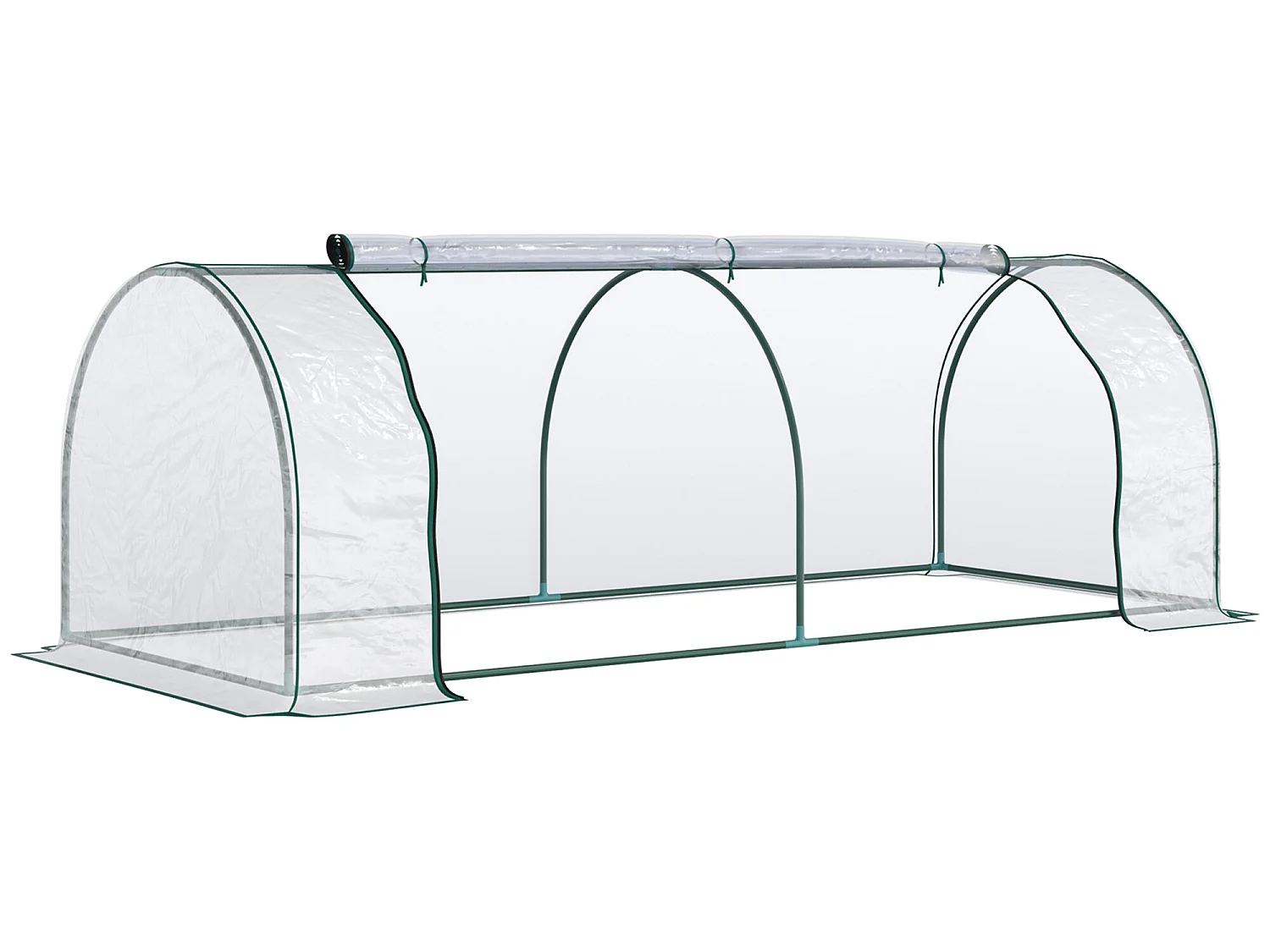 Invernadero caseta transparente 250x100x80 cm Outsunny