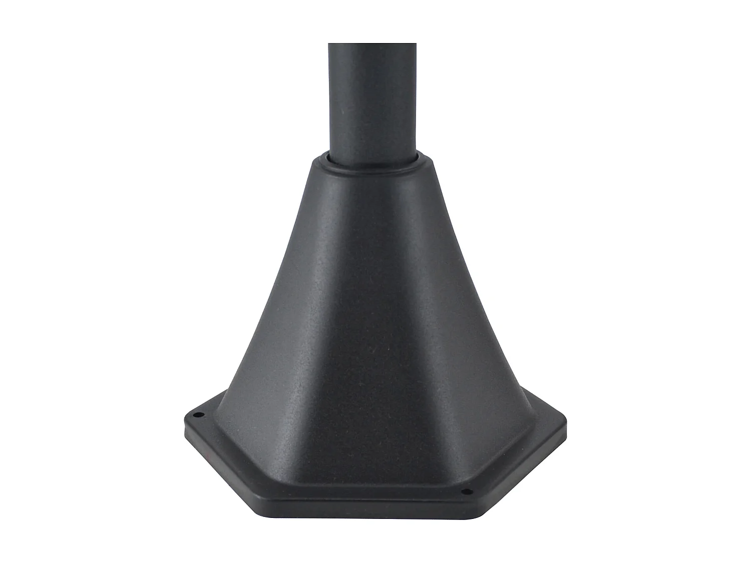 Farol solar de jardín negro 15x15x120cm Outsunny