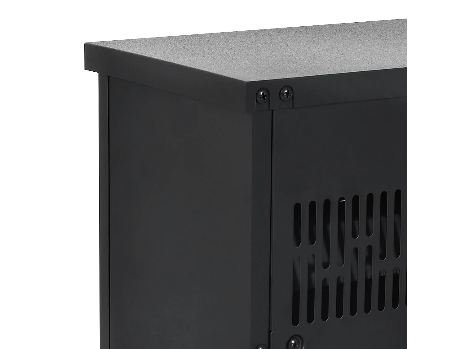 Chimenea eléctrica portátil negro 4x17x25 cm HOMCOM