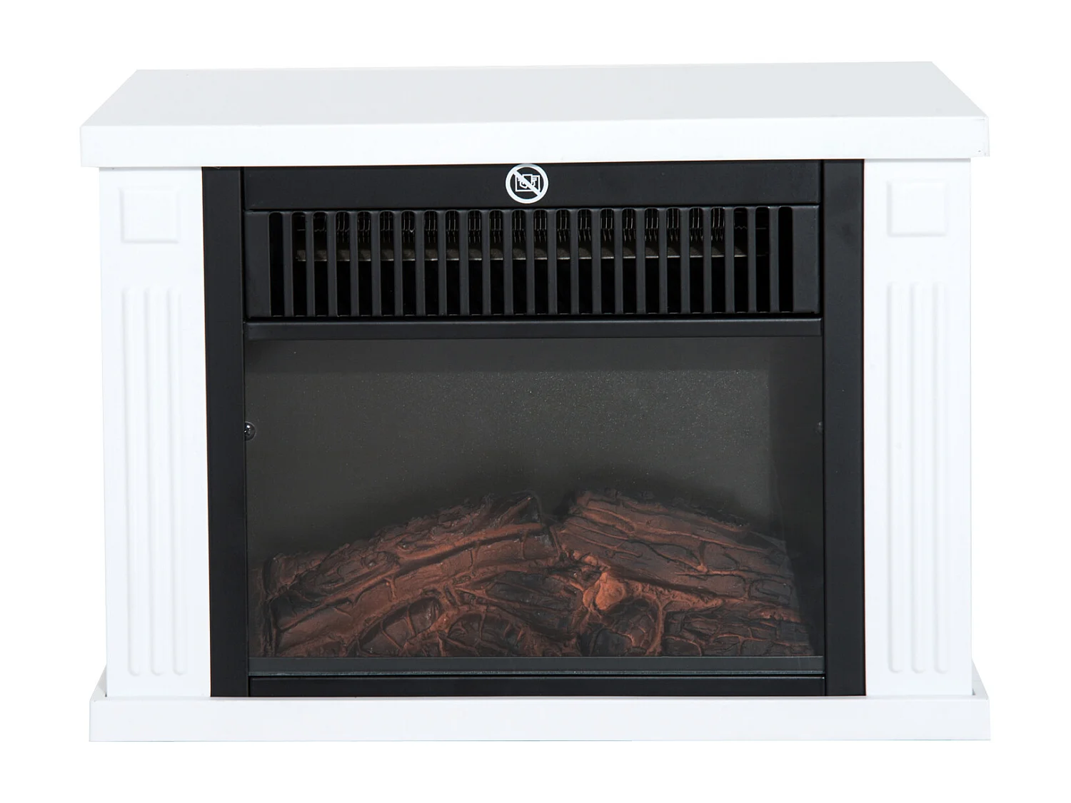 Chimenea eléctrica portátil blanco 4x17x25 cm HOMCOM