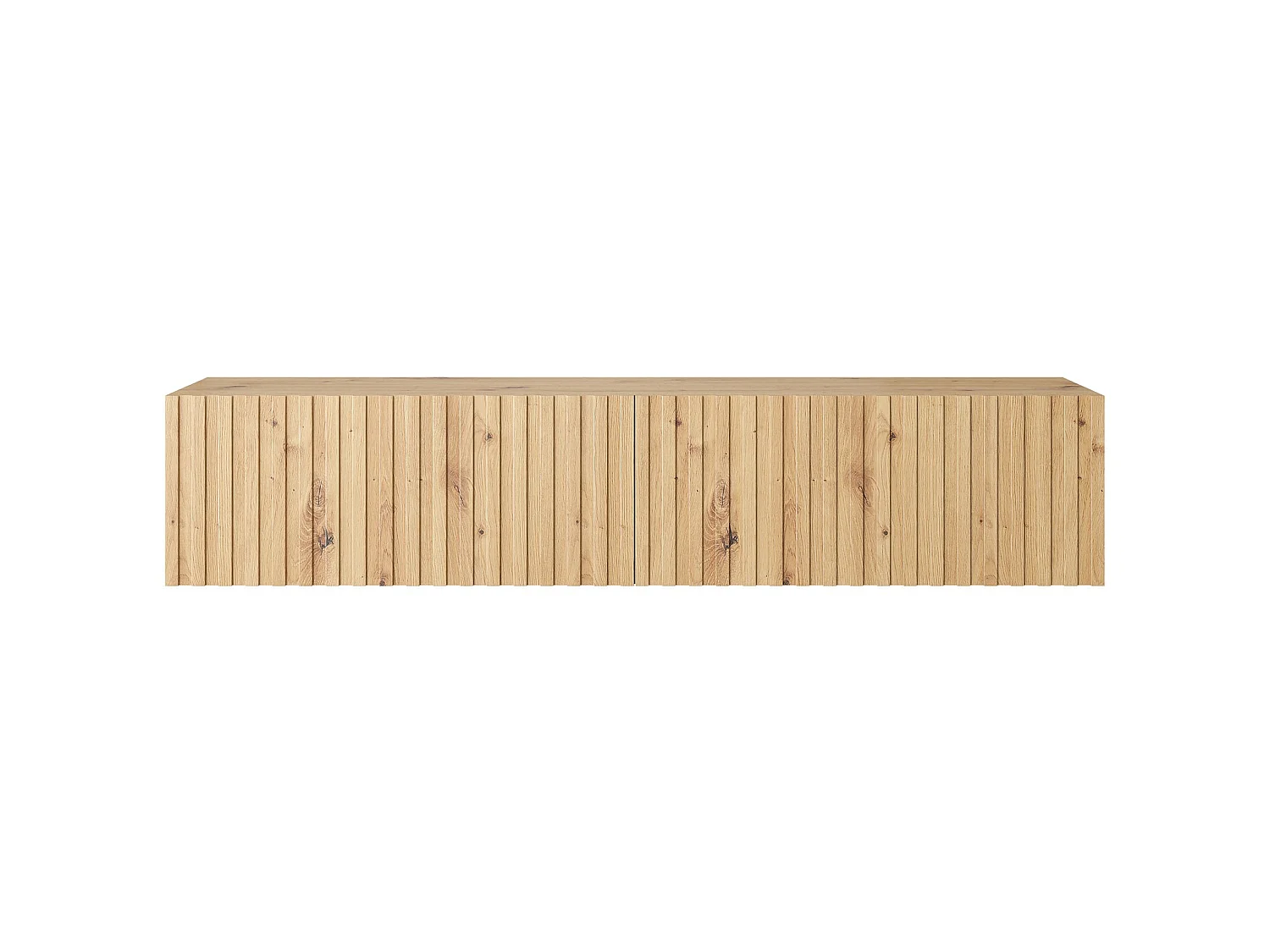 140 cm TV-Schrank – aus Artisan-Eiche mit gefräster Front – TELIRE