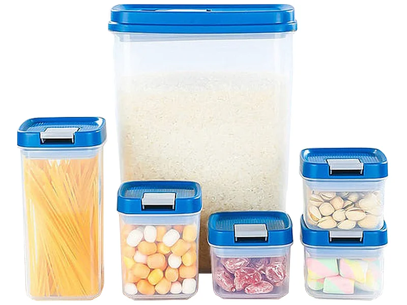 Boîte de conservation des aliments pour la cuisine, 6 pièces