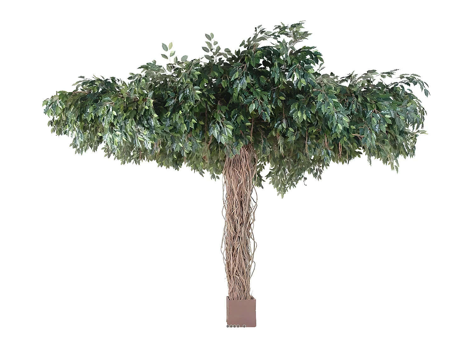 Ficus Artificiel Lianes Umbrella H320 cm D450 cm 25600 feuilles en pot