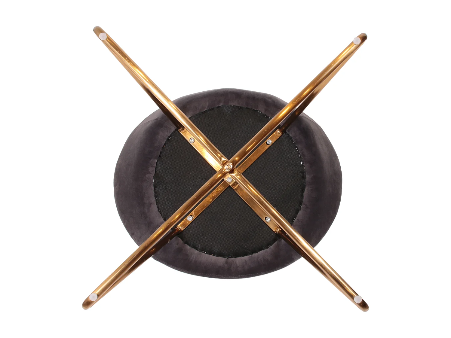 Fauteuil Velours Design "Karl" 74cm Gris