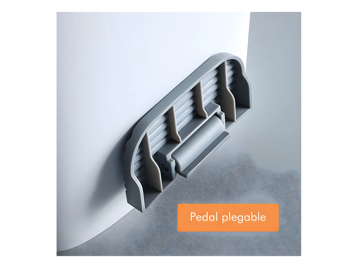 Poubelle 15 l carrée à pédale, comprenant 30 sacs poubelle.