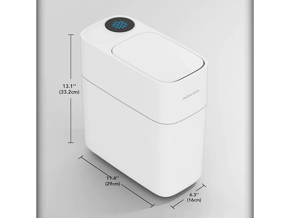 Lot de 2 poubelles à adsorption automatique de 10 litres chacune, pour la maison ou le bureau - 140 sacs poubelles inclus