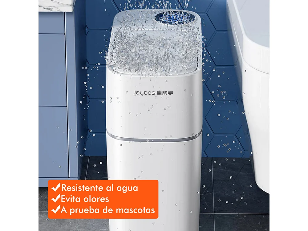 Lot de 2 poubelles à adsorption automatique de 10 litres chacune, pour la maison ou le bureau - 140 sacs poubelles inclus