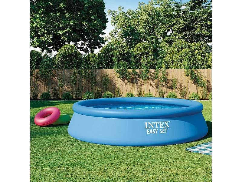 Intex 28142 Easy Set oberirdischer Pool aufblasbar rund 396x84cm