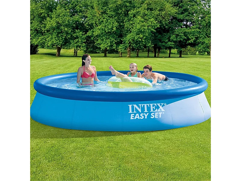 Intex 28142 Easy Set oberirdischer Pool aufblasbar rund 396x84cm