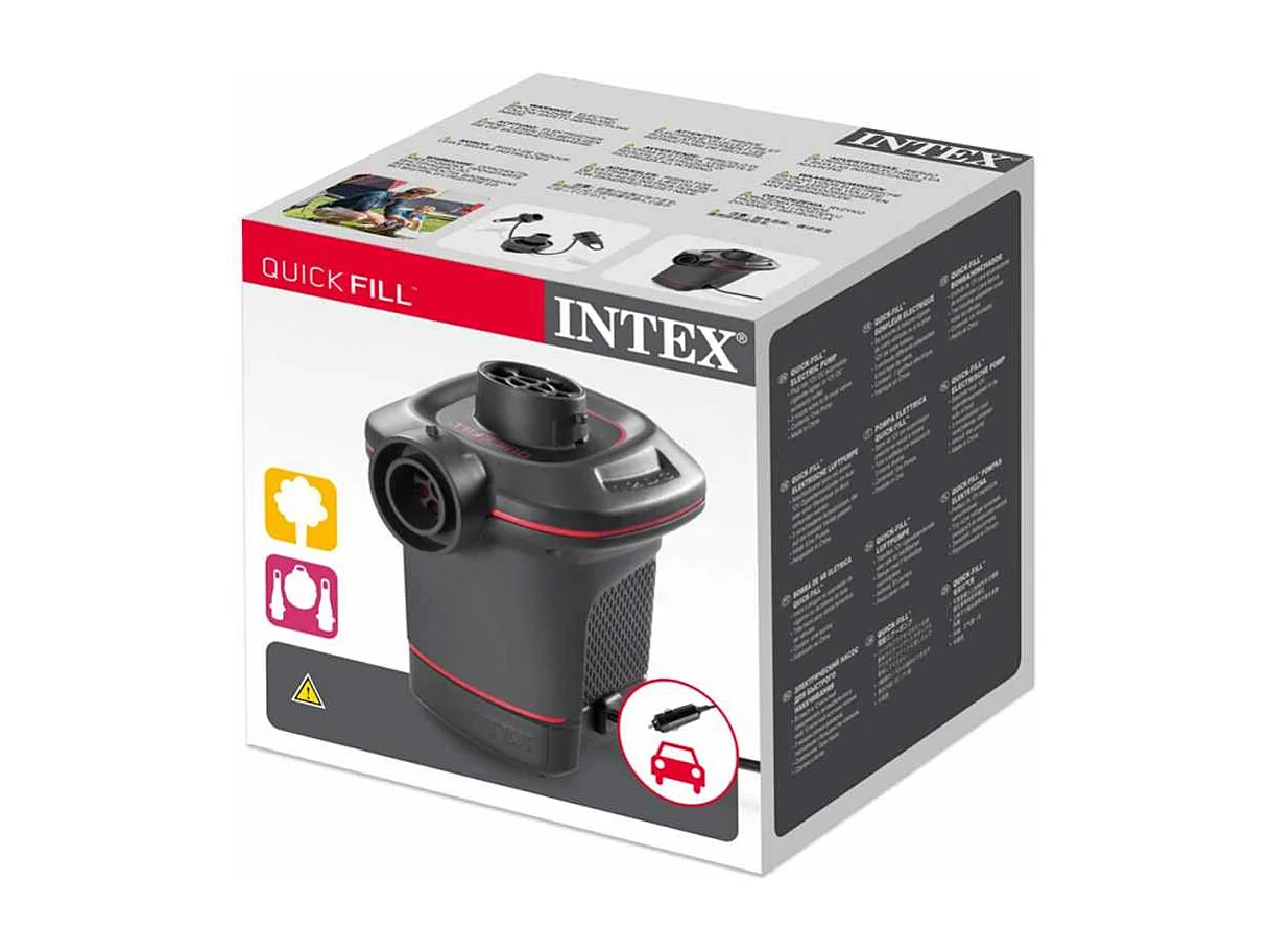 Gonfleur électrique 12 V recharge allume cigare - Intex