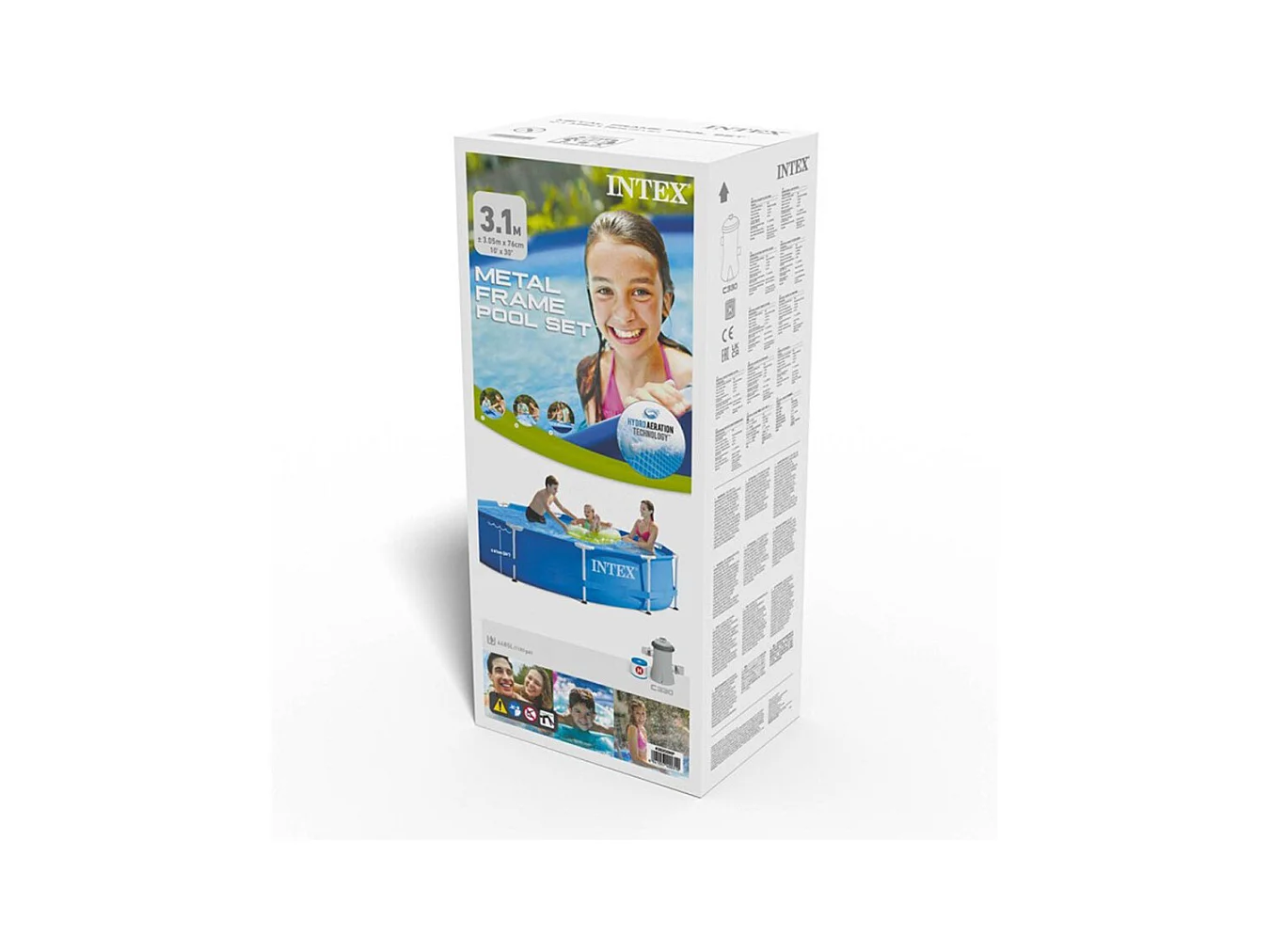 Piscine Hors-Sol Tubulaire "Métal Frame" 305x76cm Bleu