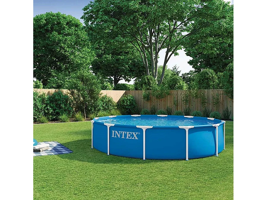 Piscine Hors-Sol Tubulaire "Métal Frame" 305x76cm Bleu