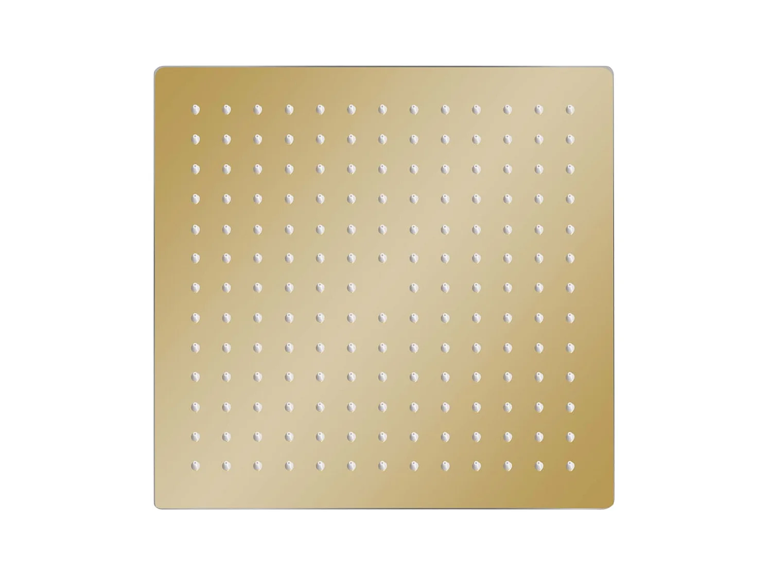 Soffione doccia a pioggia Soffione doccia Soffione doccia a mano Accessorio per il bagno Acciaio inossidabile 30 x 30 cm Quadrato Oro 02_0002092
