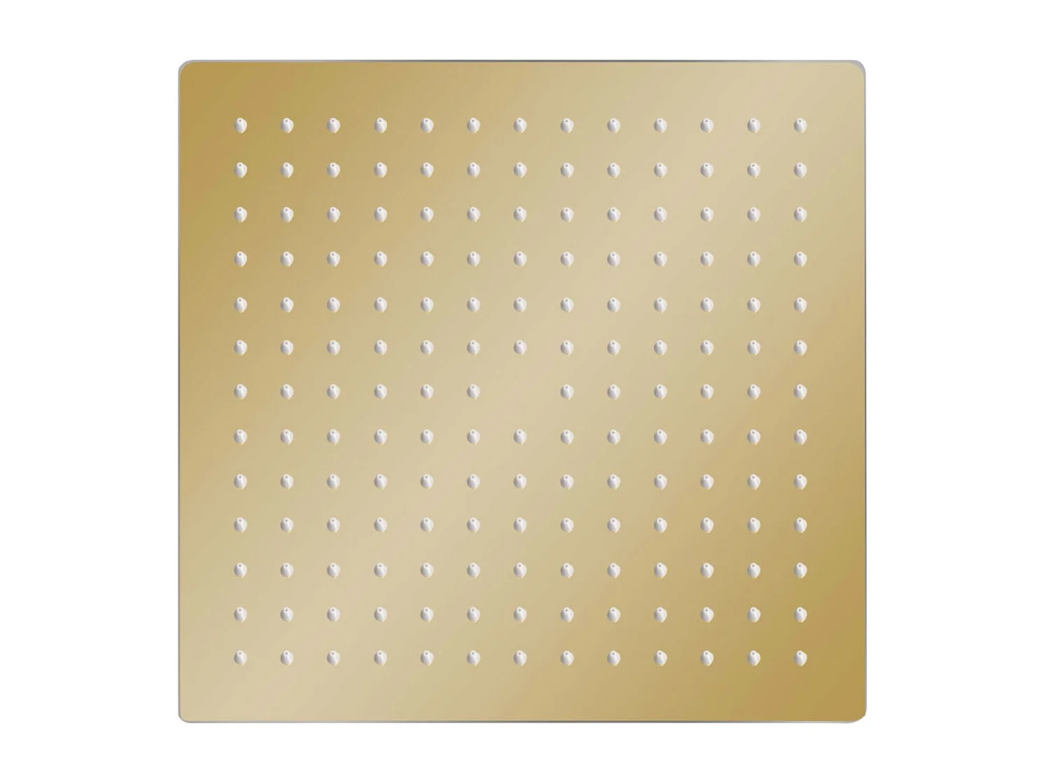 Soffione doccia a pioggia Soffione doccia Soffione doccia a mano Accessorio per il bagno Acciaio inossidabile 30 x 30 cm Quadrato Oro 02_0002092