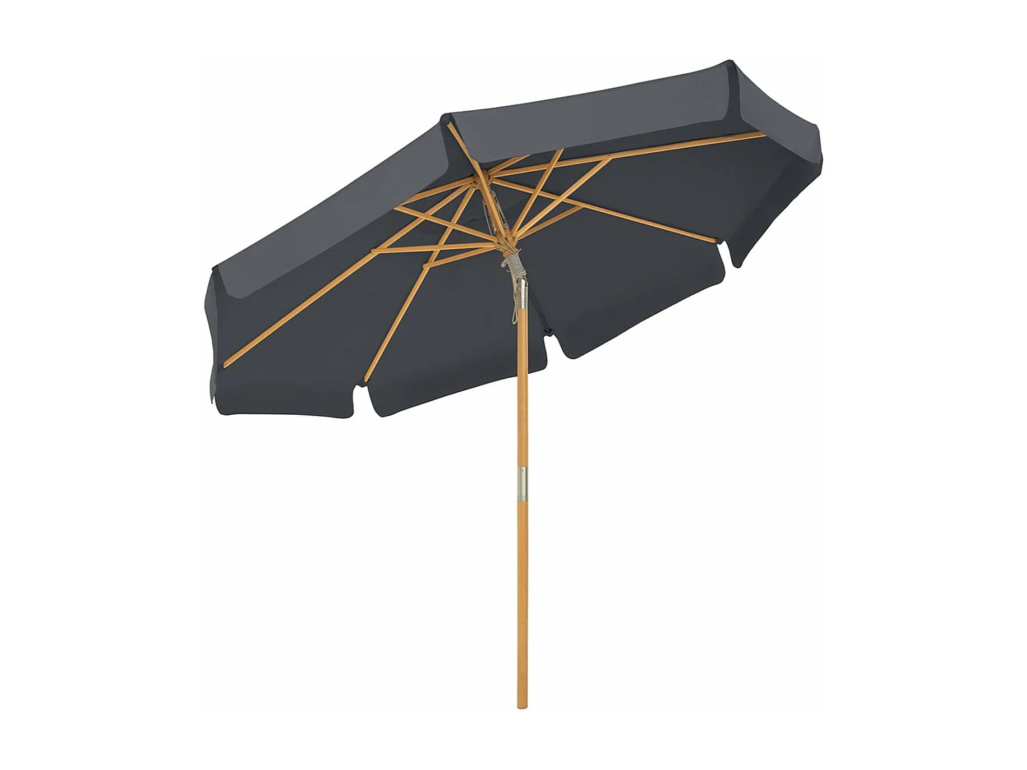 Parasol 3 m ombrelle bois marron 3 x 3 x 2.5 cm 12_0001812