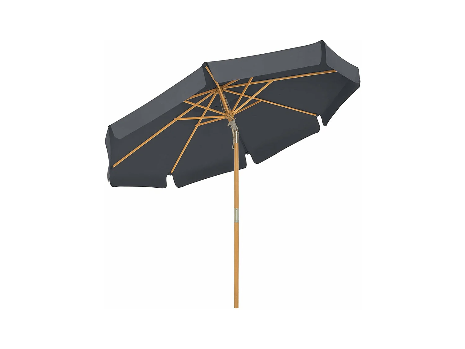Parasol 3 m ombrelle bois marron 3 x 3 x 2.5 cm 12_0001812