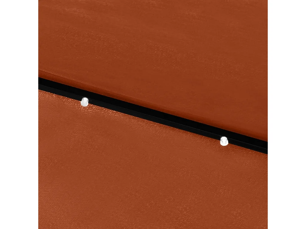 Guarda-sol com LED e poste de aço terracota 2 x 3 m 02_0008072