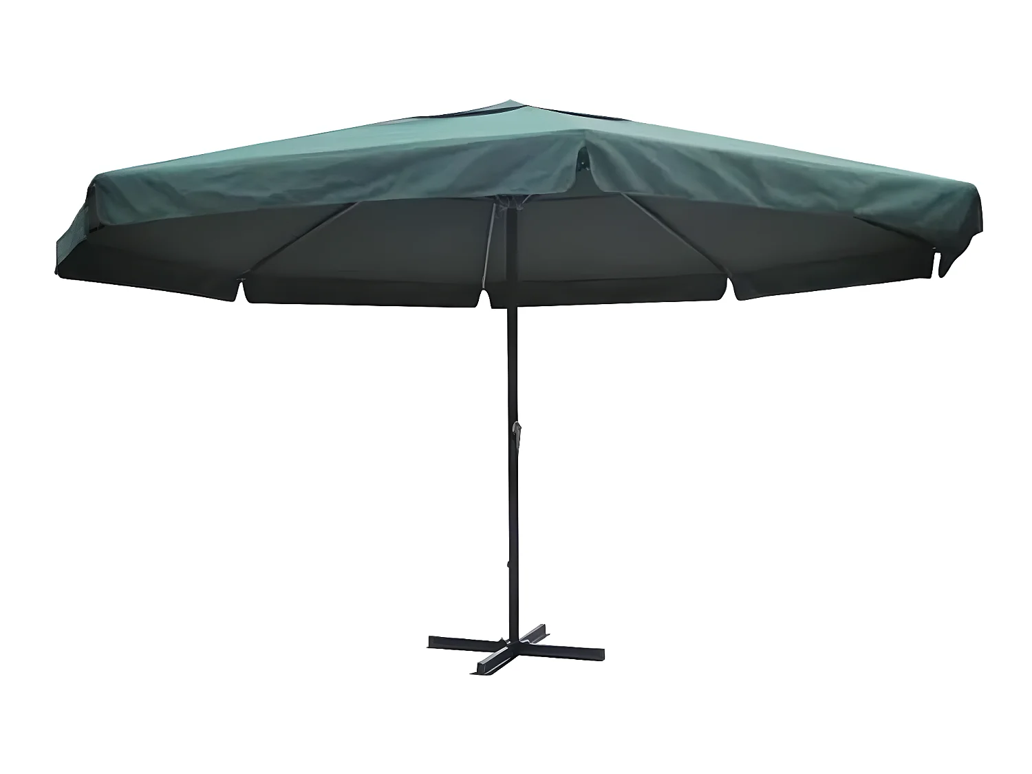 Guarda-sol de alumínio 500 cm verde 02_0008734