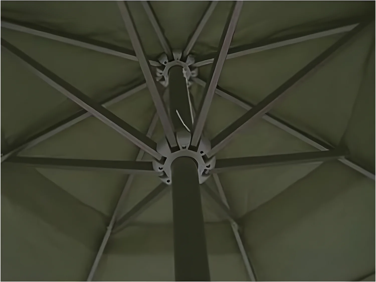 Ombrellone in alluminio 500 cm verde 02_0008734