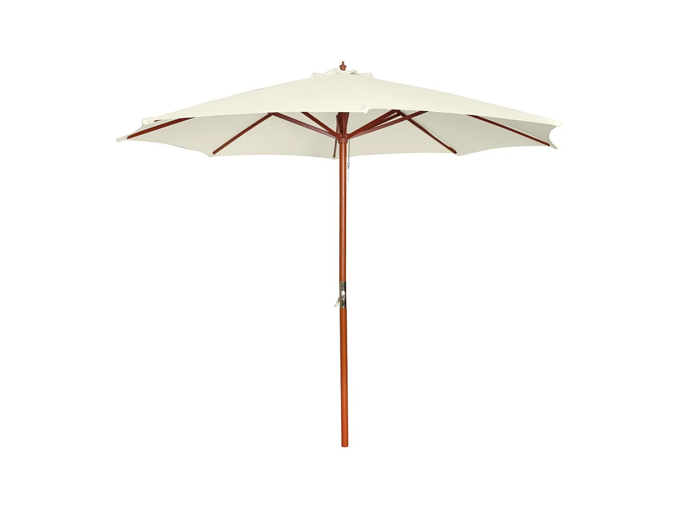 Ombrellone 300 x 258 cm bianco sabbia 02_0008036