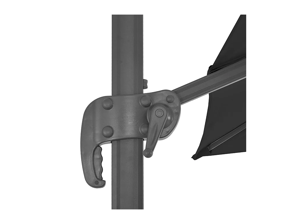 Sombrilla con base portátil 3 x 3 m antracita 02_0008043