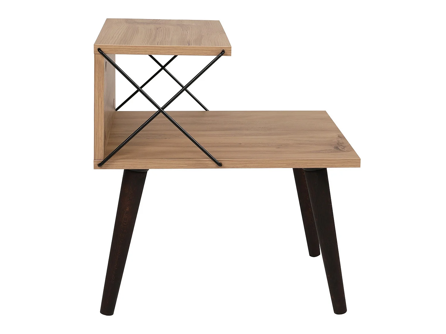 Table d'appoint 100% aggloméré plaqué mélamine, 50x55x40
