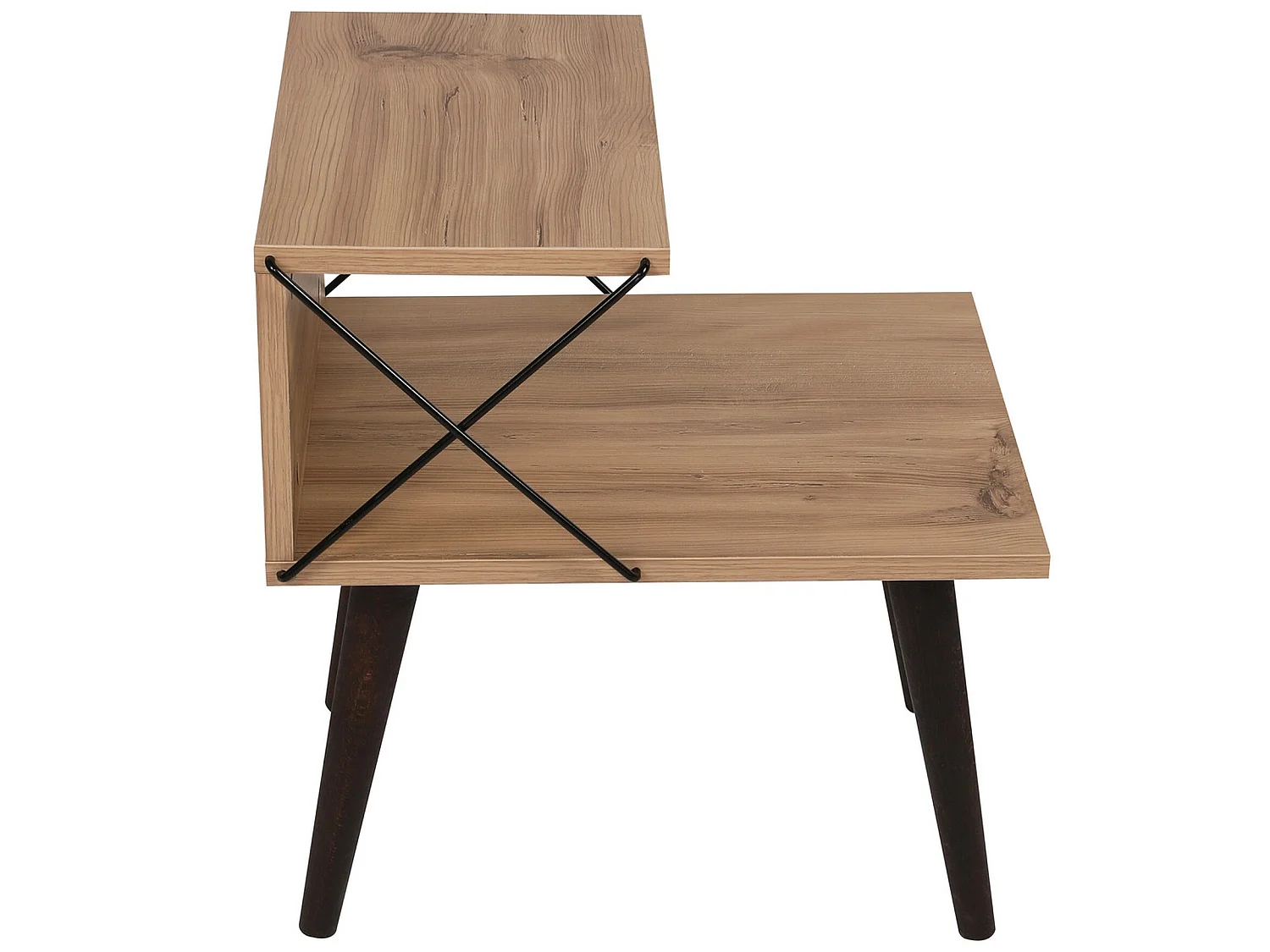 Table d'appoint 100% aggloméré plaqué mélamine, 50x55x40